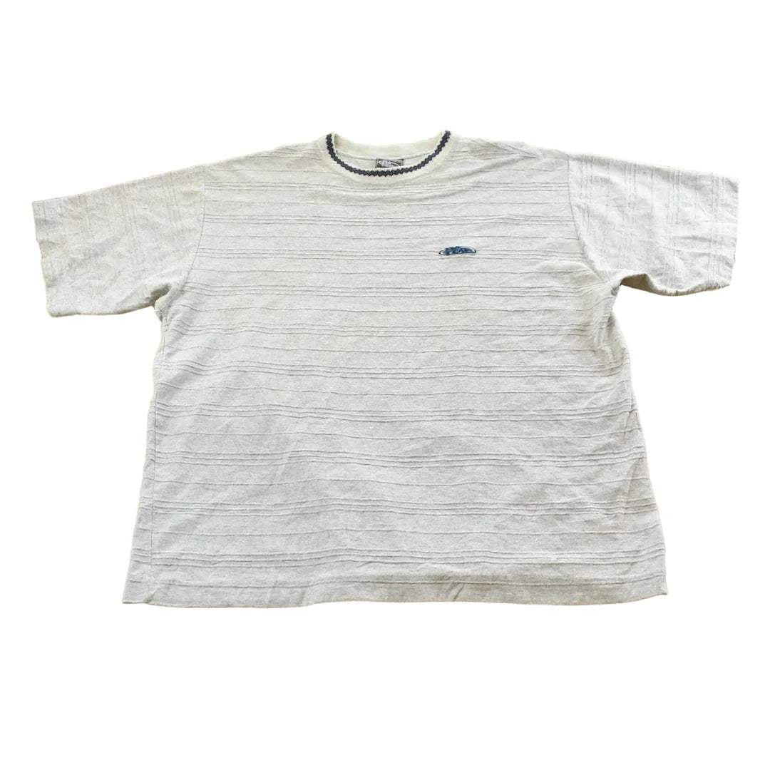Vintage Y2K No Fear Textured Striped T-Shirt Mens XL from propervintagecanada