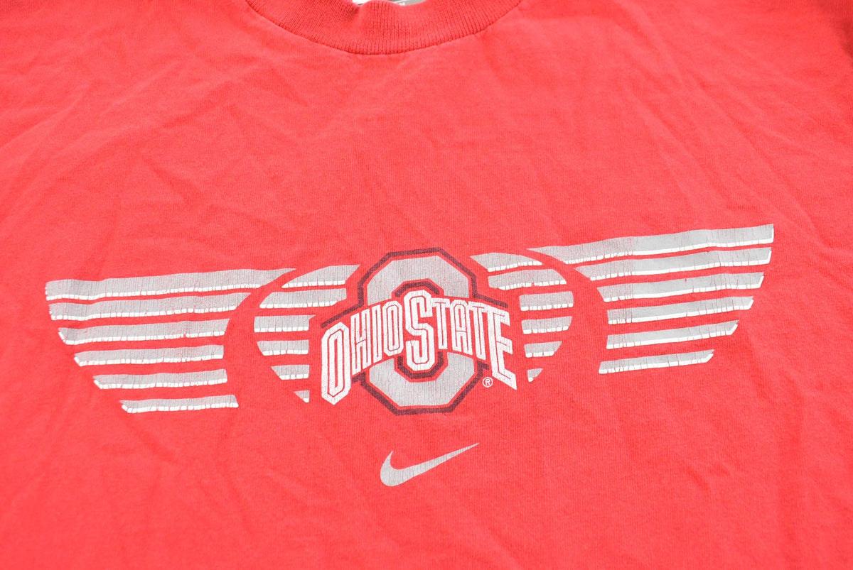 Vintage Y2K Ohio State Nike Team Center Check Long Sleeve Collegiate Shirt Men's L from propervintagecanada