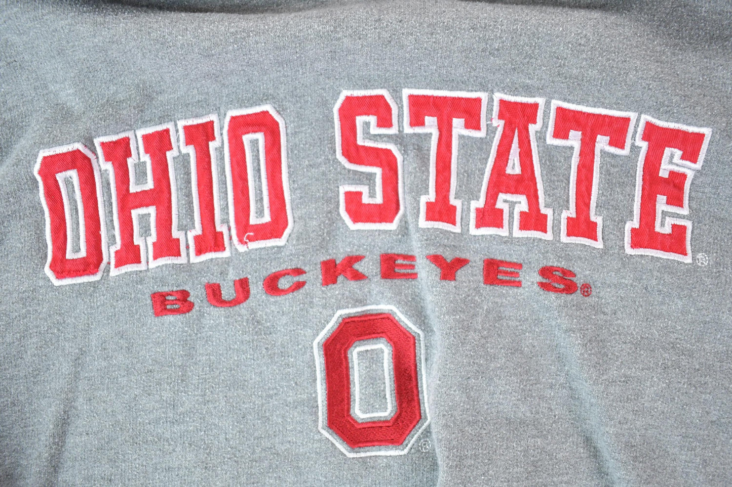 Vintage Y2K Ohio State University Buckeyes Collegiate Hoodie Men's XL from propervintagecanada