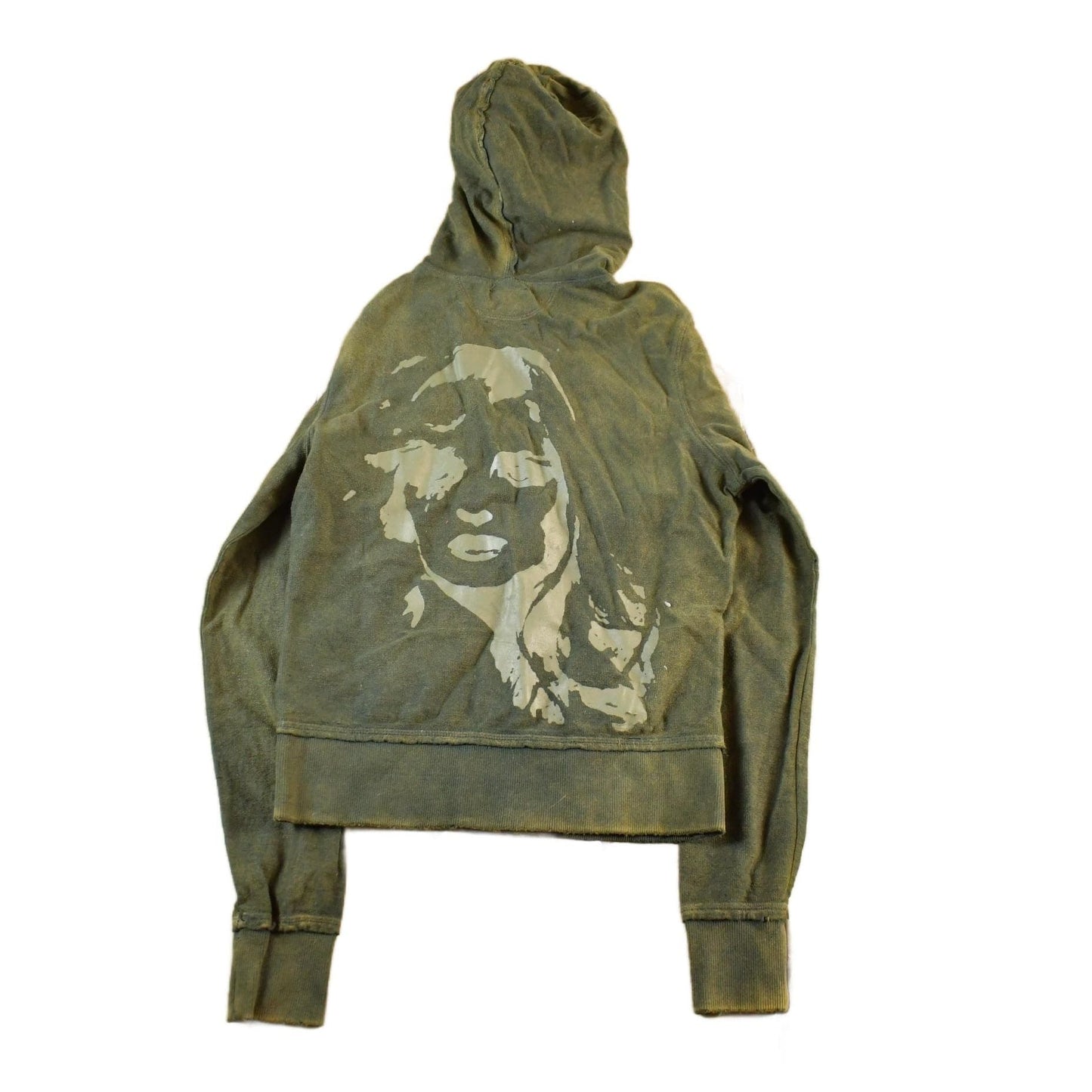 Vintage Y2K Overdyed Full Zip Hoodie Women's Small from propervintagecanada