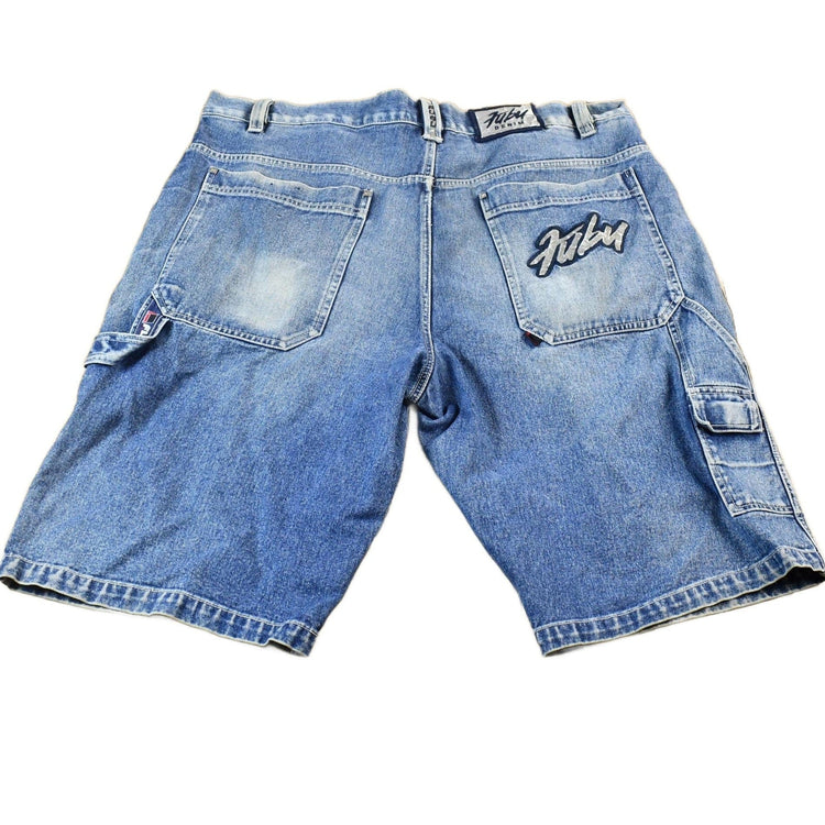 Vintage Y2K Oversized FUBU Jean Shorts Men's 44 x 14 from propervintagecanada