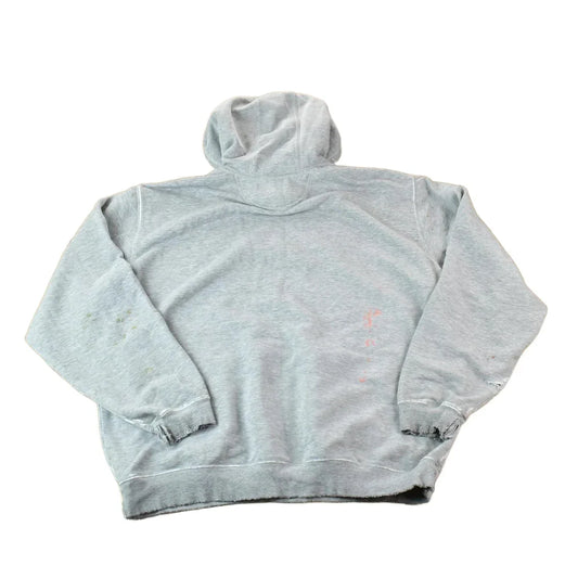 Vintage Y2K Perfectly Distressed Carhartt Heather Grey Hoodie Sweatshirt Men's 2XL Tall from propervintagecanada
