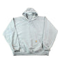 Vintage Y2K Perfectly Distressed Carhartt Heather Grey Hoodie Sweatshirt Men's 2XL Tall from propervintagecanada