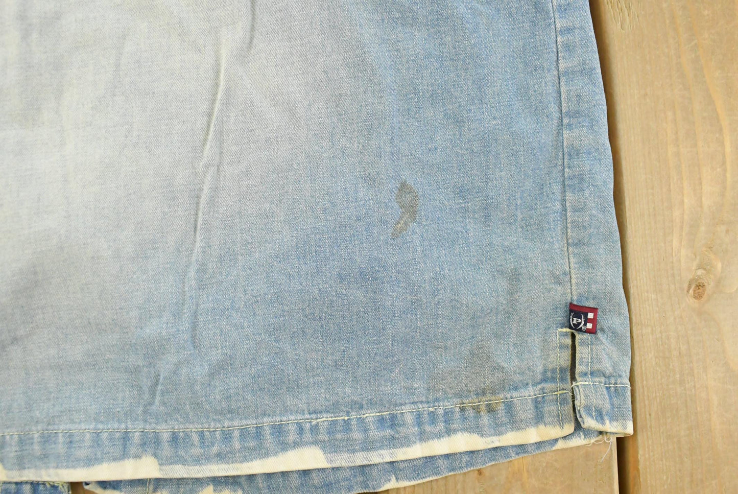 Vintage Y2K Phat Farm Denim Short Sleeve Button Up Shirt Men's XL / Vintage Hip Hop / Embroidered from propervintagecanada