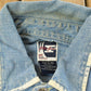 Vintage Y2K Phat Farm Denim Short Sleeve Button Up Shirt Men's XL / Vintage Hip Hop / Embroidered from propervintagecanada