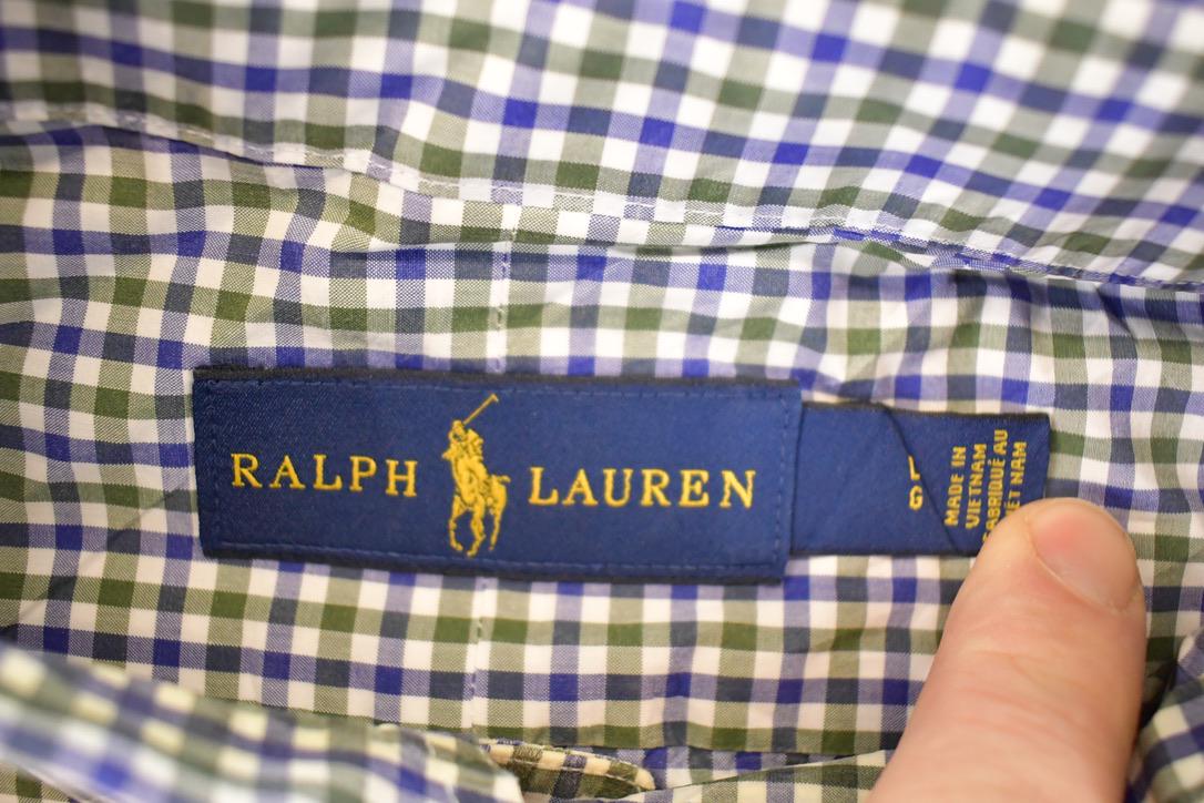Vintage Y2K Polo By Ralph Lauren Plaid Button Up Shirt Men's L from propervintagecanada
