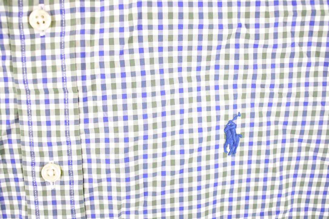 Vintage Y2K Polo By Ralph Lauren Plaid Button Up Shirt Men's L from propervintagecanada