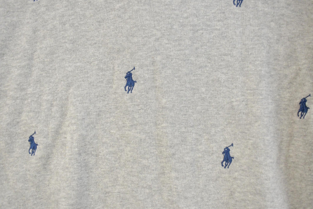 Vintage Y2K Polo Ralph Lauren All Over Print Hoodie Youth XL from propervintagecanada