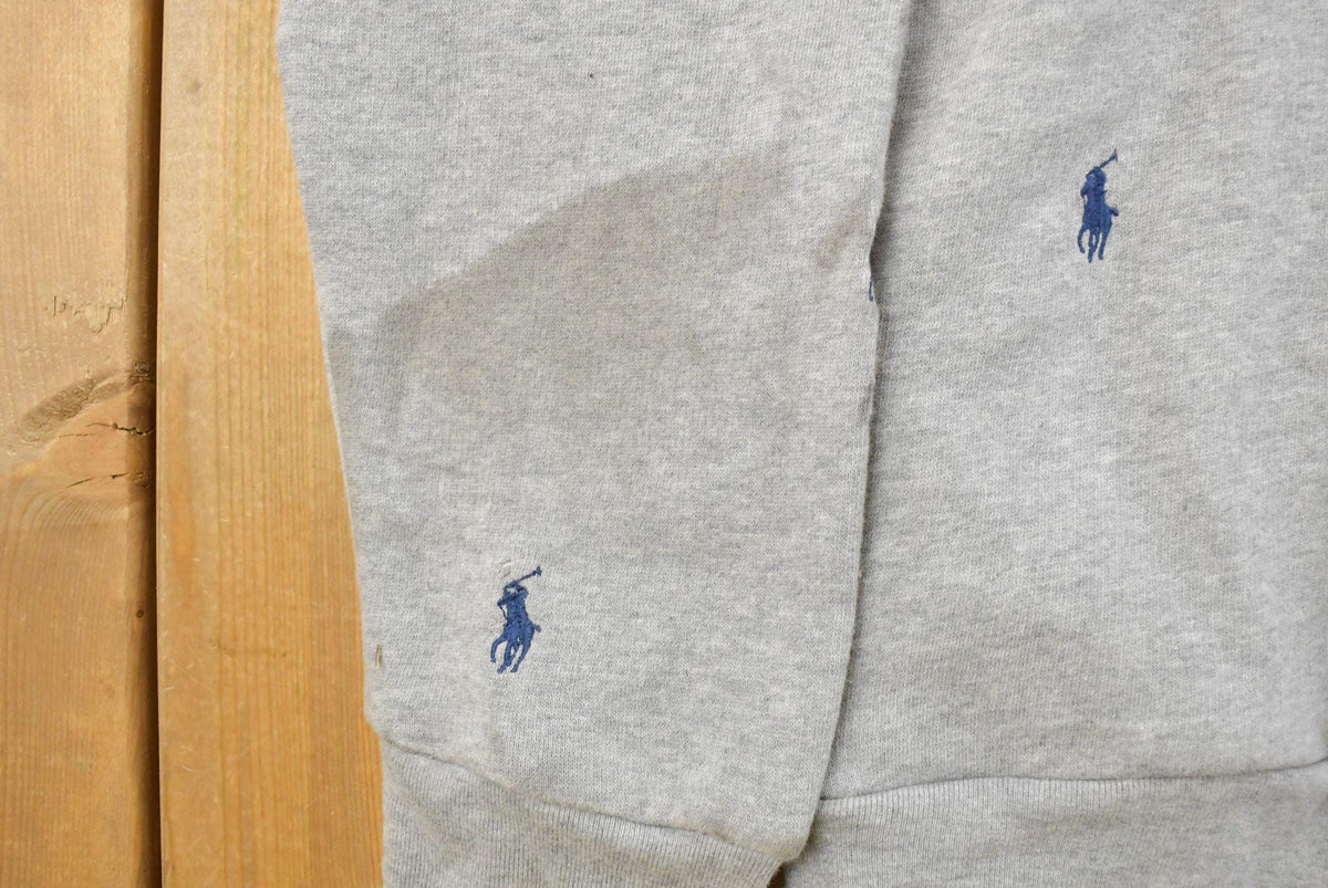 Vintage Y2K Polo Ralph Lauren All Over Print Hoodie Youth XL from propervintagecanada