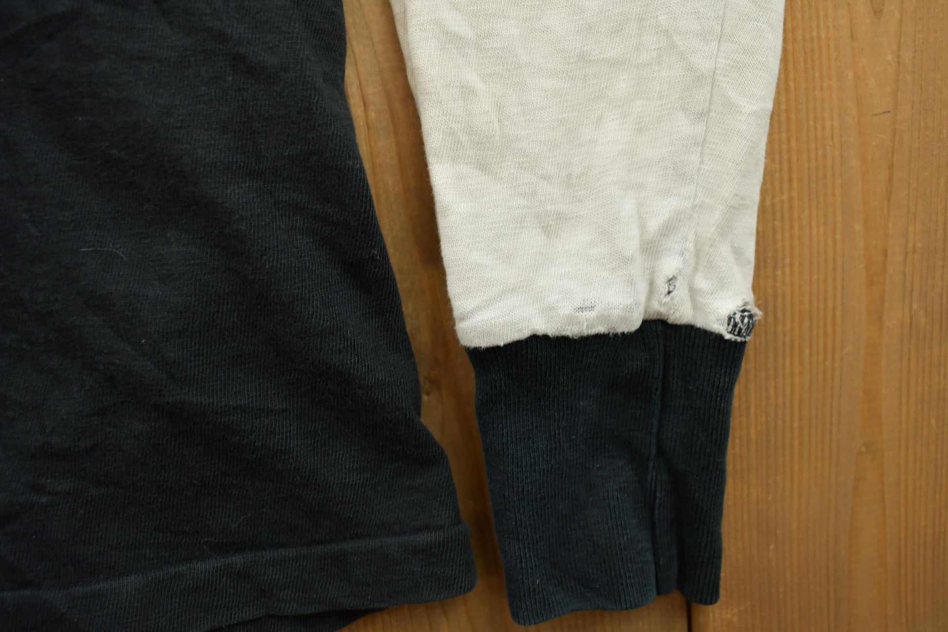 Vintage Y2K Polo Ralph Lauren Black And White Rugby Sweatshirt Men's XL from propervintagecanada
