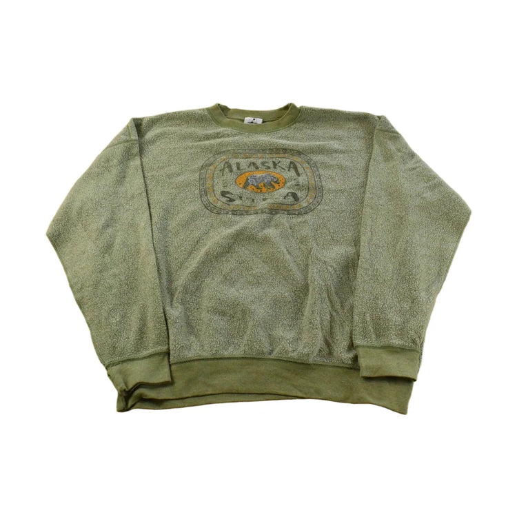 Vintage Y2K Prairie Mountain Alaska Crewneck Sweatshirt Mens 2XL from propervintagecanada
