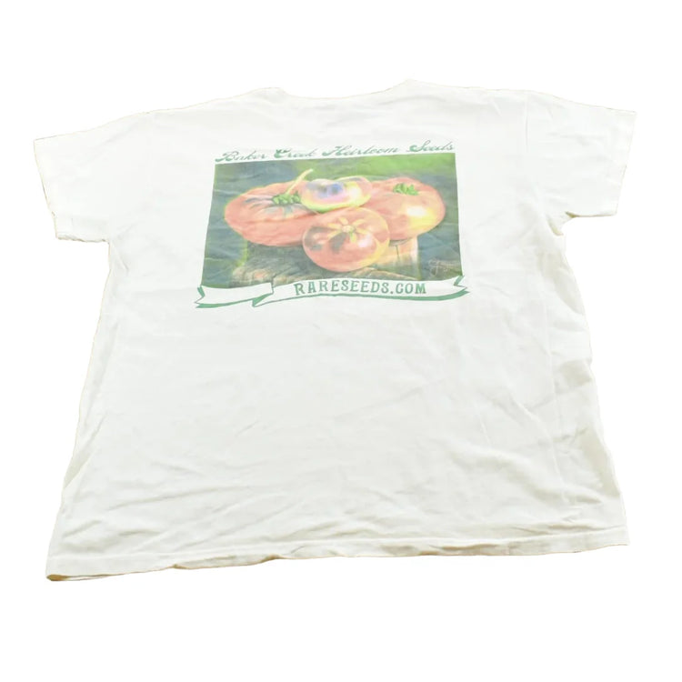 Vintage Y2K Rare Heirloom Seeds Vegetables T-Shirt Women's L from propervintagecanada