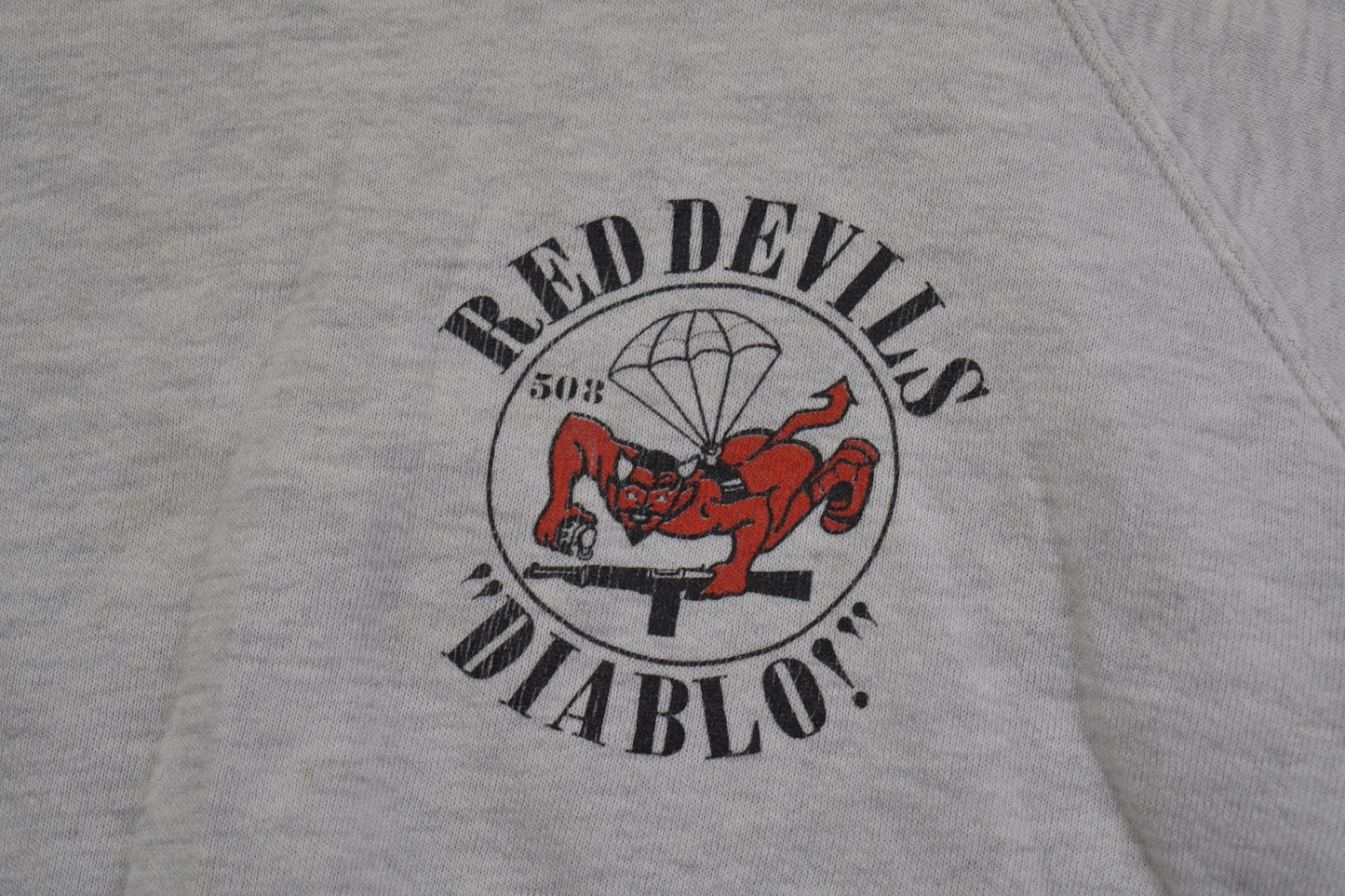 Vintage Y2K Red Devils Military Crewneck Sweatshirt Men's XL from propervintagecanada