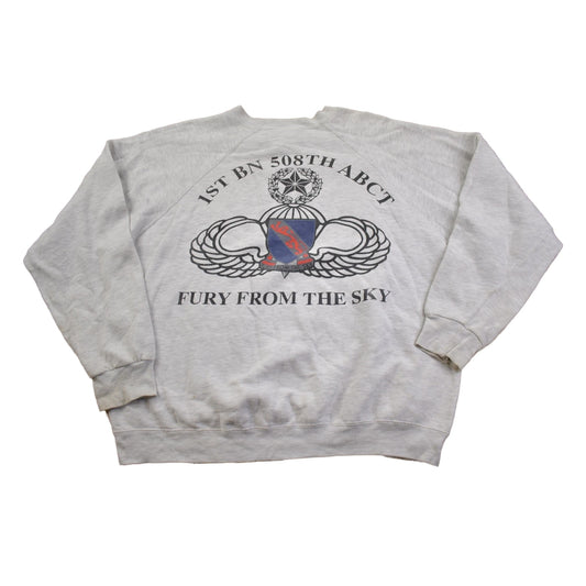 Vintage Y2K Red Devils Military Crewneck Sweatshirt Men's XL from propervintagecanada