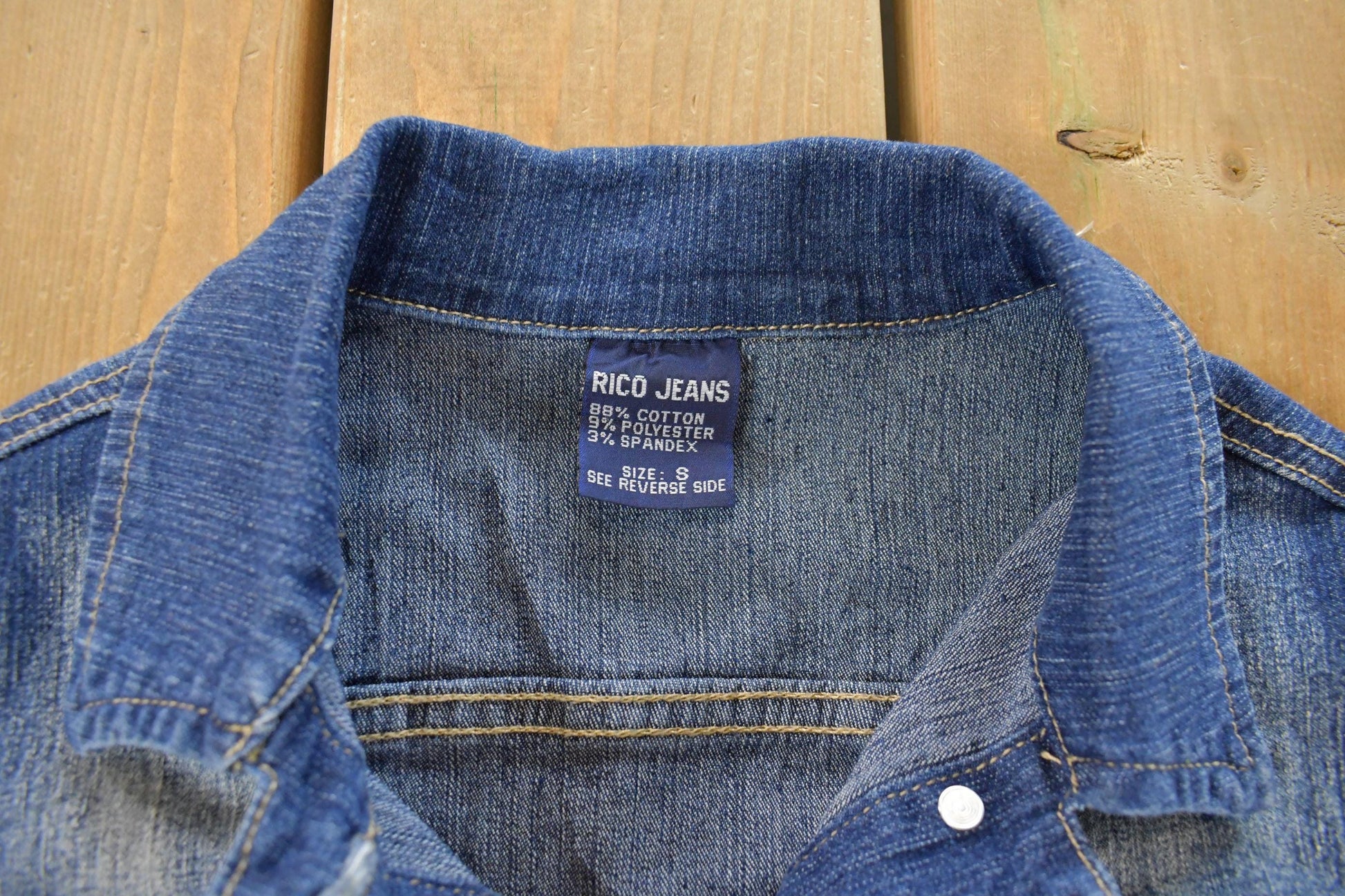 Vintage Y2K Rico Jeans Denim Trucker Jean Jacket Women's Small / Denim Jacket / 2000s Coat from propervintagecanada