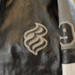 Vintage Y2K Roca Wear Leather Bomber Jacket Men's 2XL from propervintagecanada