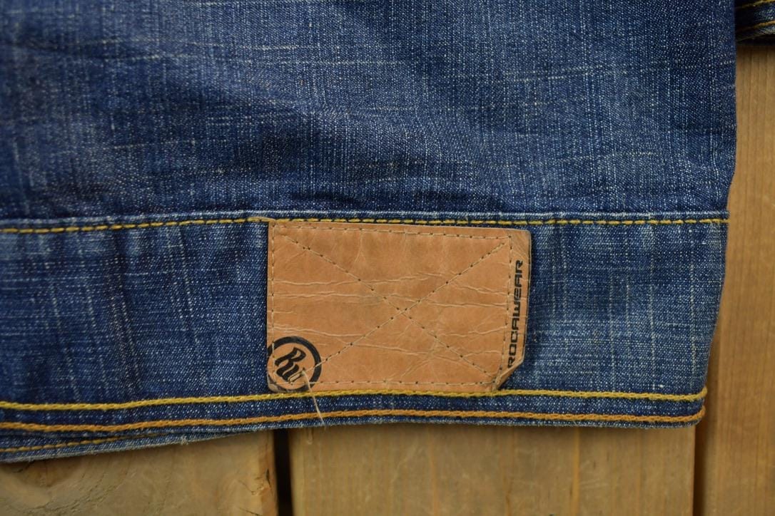 Vintage Y2k Rocawear Denim Jean Jacket Men's 2XL from propervintagecanada