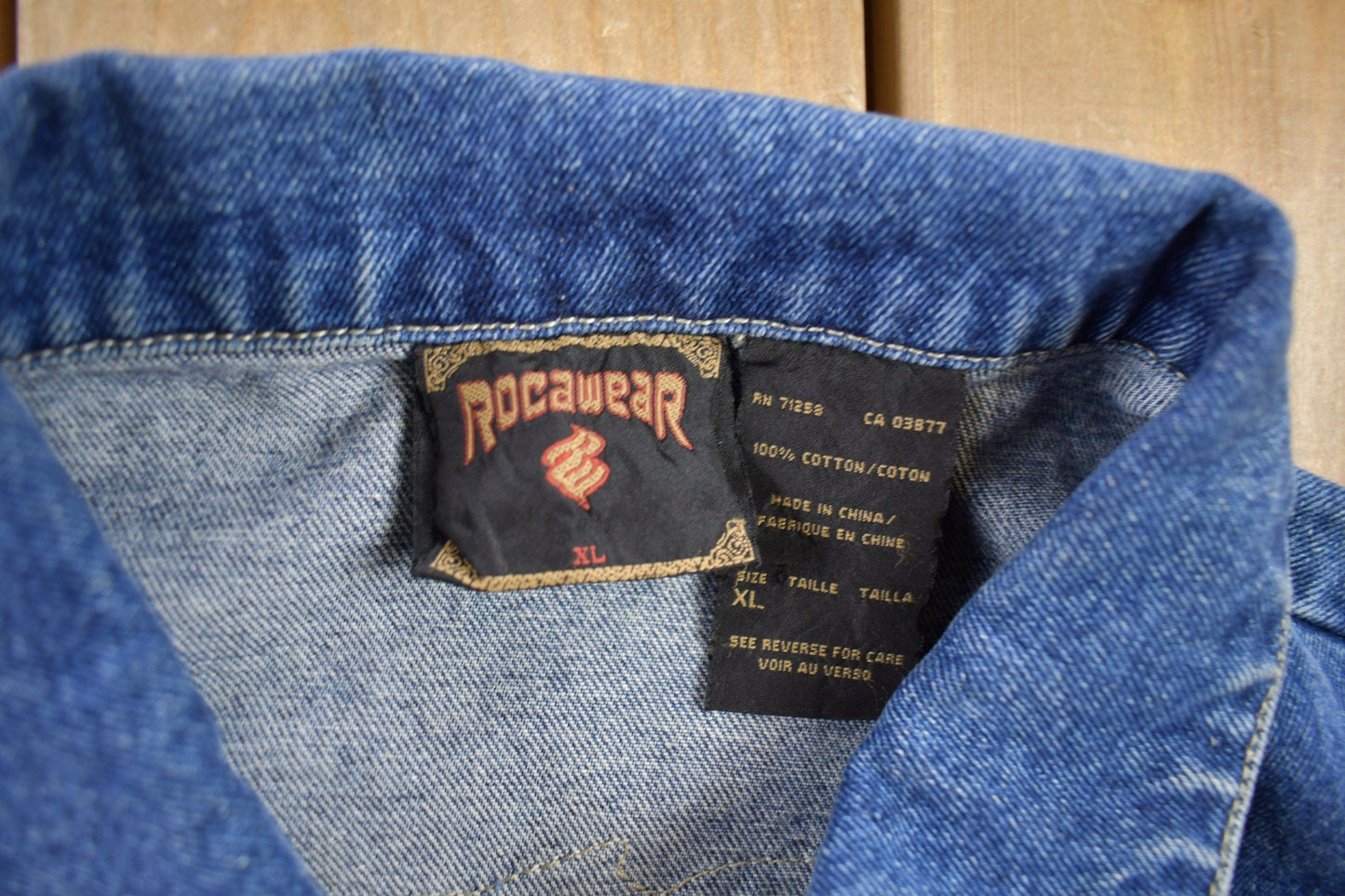Vintage Y2k Rocawear Denim Jean Jacket Men's XL from propervintagecanada