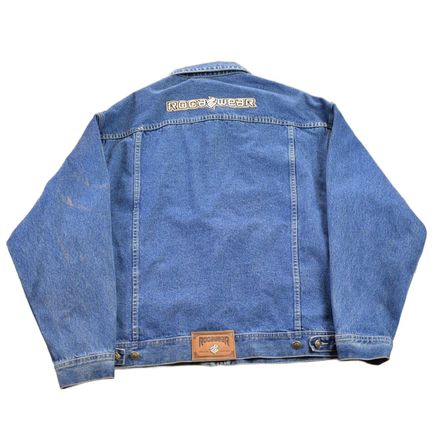 Vintage Y2k Rocawear Denim Jean Jacket Men's XL from propervintagecanada