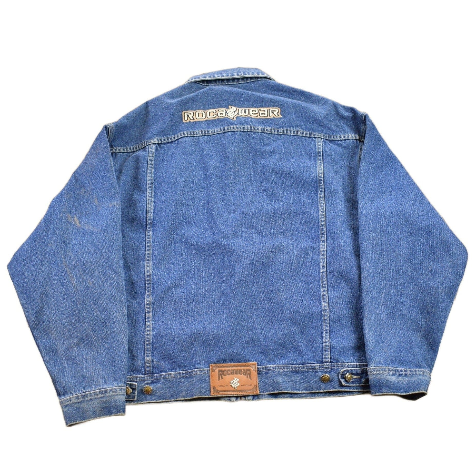 Vintage Y2k Rocawear Denim Jean Jacket Men's XL from propervintagecanada
