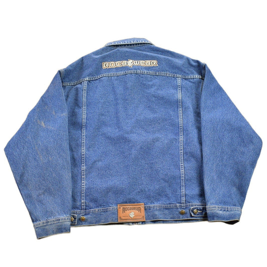 Vintage Y2k Rocawear Denim Jean Jacket Men's XL from propervintagecanada