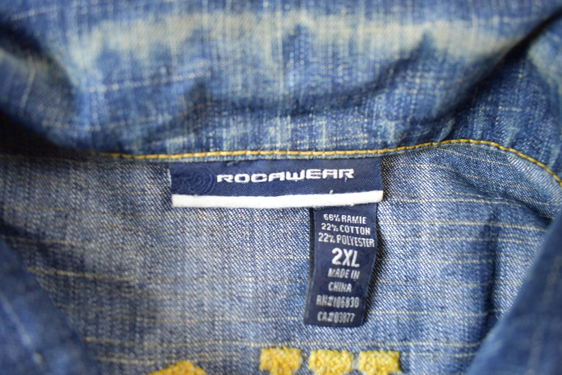 Vintage Y2K Rocawear Faded Jean Jacket Men's Large from propervintagecanada