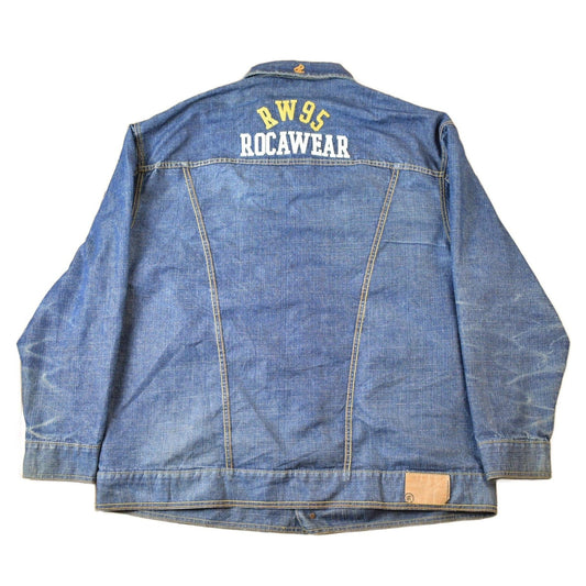 Vintage Y2K Rocawear Faded Jean Jacket Men's Large from propervintagecanada