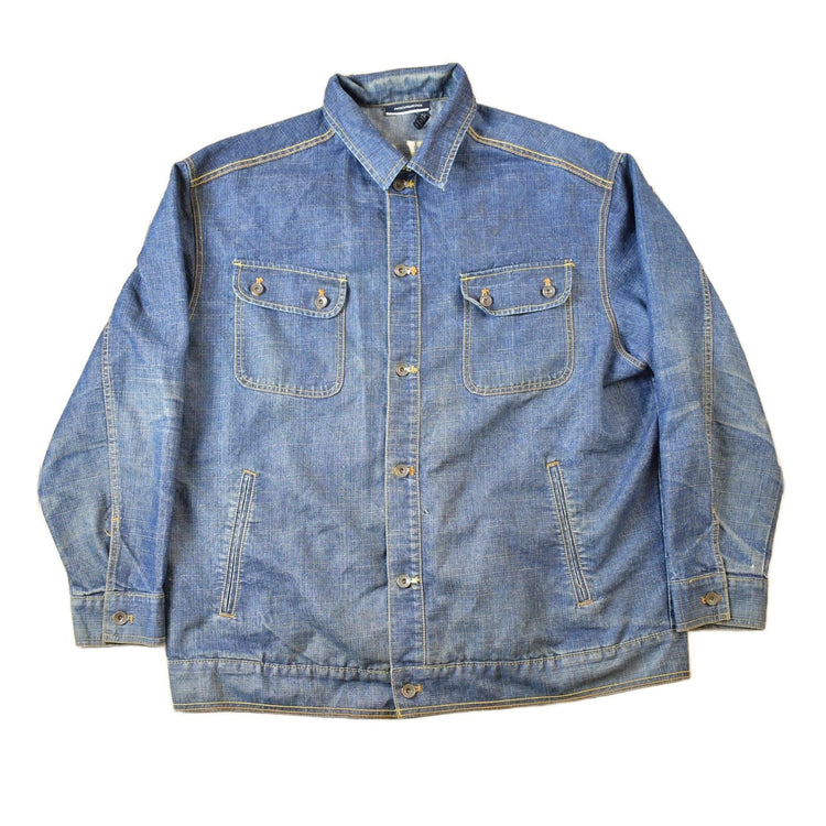 Vintage Y2K Rocawear Faded Jean Jacket Men's Large from propervintagecanada