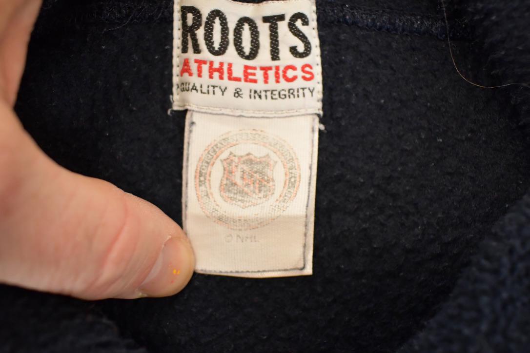 Vintage Y2K Roots Toronto Maple Leafs NHL Hockey Fleece Hoodie Sweatshirt Mens XL from propervintagecanada