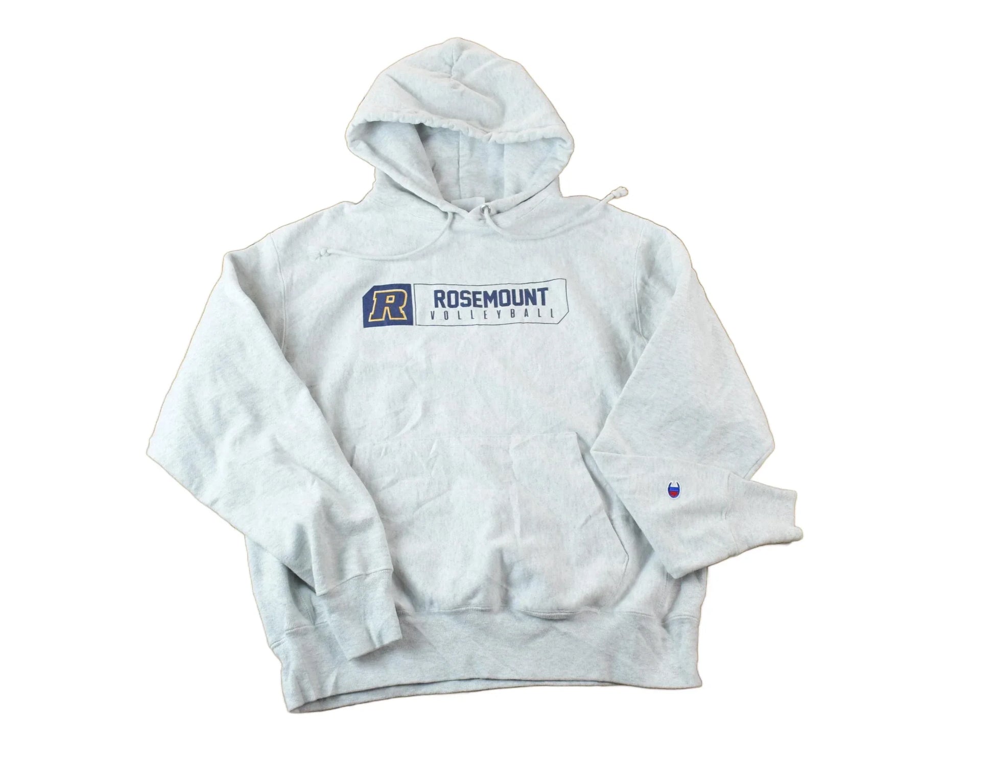 Vintage Y2K Rosemont Volleyball Champion Reverse Weave Hoodie Sweatshirt Men's Medium from propervintagecanada