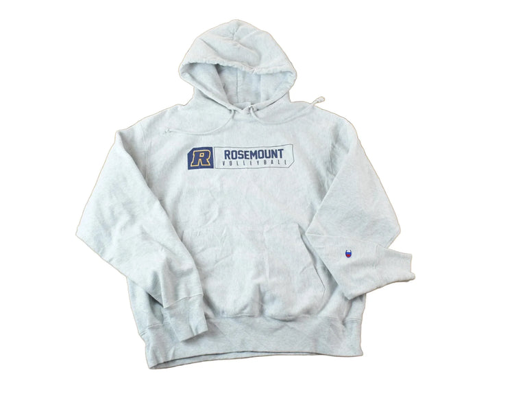 Vintage Y2K Rosemont Volleyball Champion Reverse Weave Hoodie Sweatshirt Men's Medium from propervintagecanada