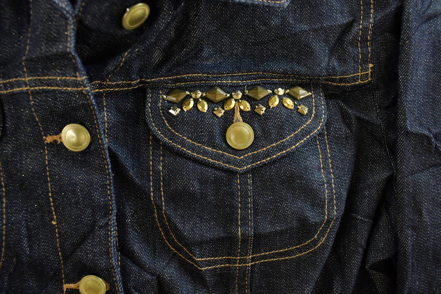 Vintage Y2K Ruby Rd Denim Shirt Jacket Women's Small from propervintagecanada