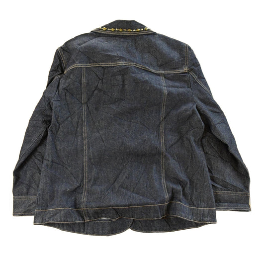 Vintage Y2K Ruby Rd Denim Shirt Jacket Women's Small from propervintagecanada