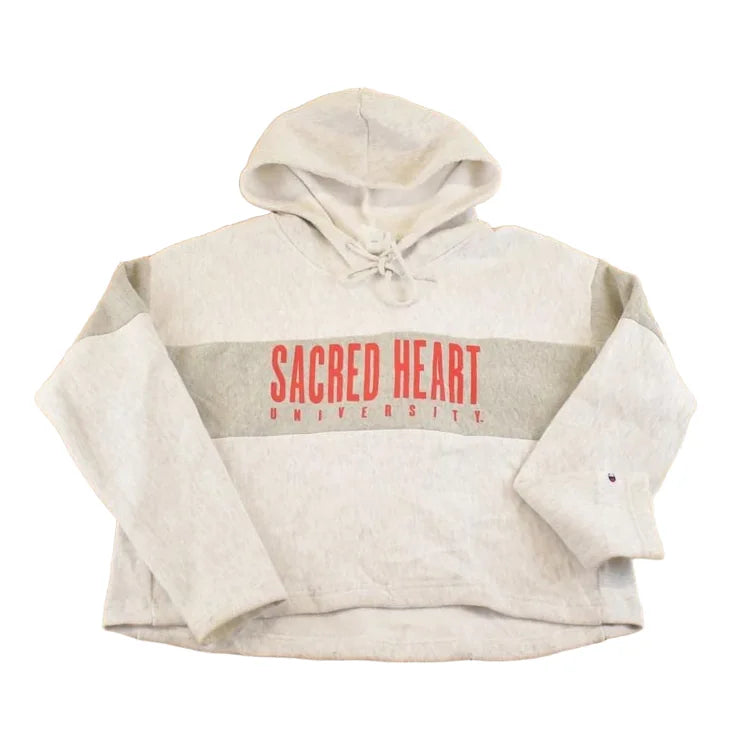 Vintage Y2K Sacred Heart University Champion Reverse Weave Sweatshirt Women's XL Cropped from propervintagecanada