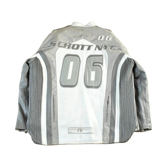 Vintage Y2K Schott Motorcycle Leather Jacket Men's 2XL from propervintagecanada