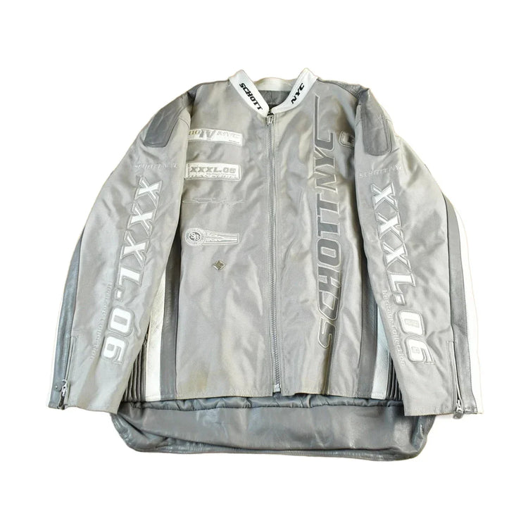 Vintage Y2K Schott Motorcycle Leather Jacket Men's 2XL from propervintagecanada