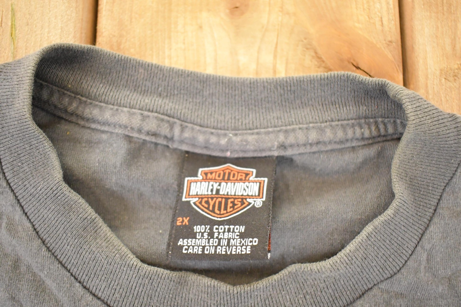 Vintage Y2K Seacoast Harley Davidson Motorcycles Biker T-Shirt Men's XL from propervintagecanada