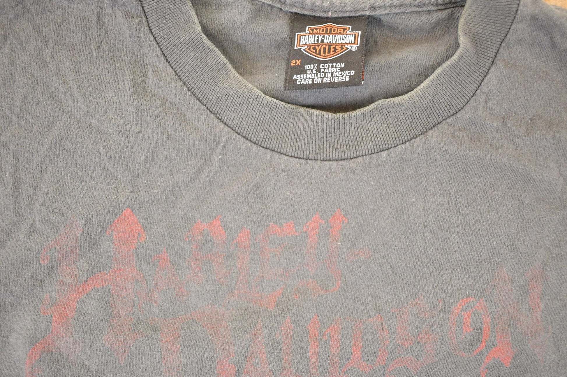 Vintage Y2K Seacoast Harley Davidson Motorcycles Biker T-Shirt Men's XL from propervintagecanada
