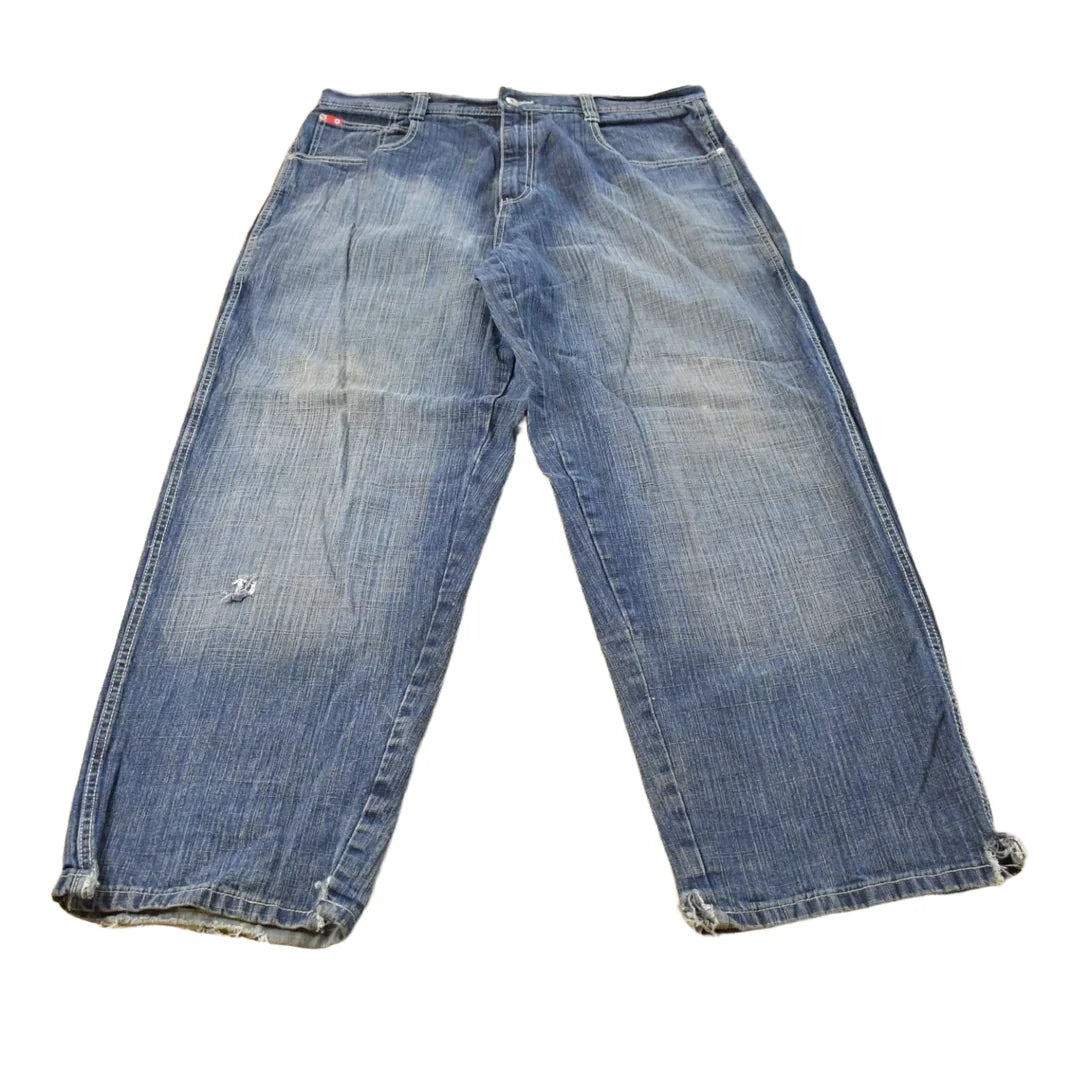 Vintage Y2K Southpole Distressed Baggy Denim Jeans Men's 39 x 33 from propervintagecanada
