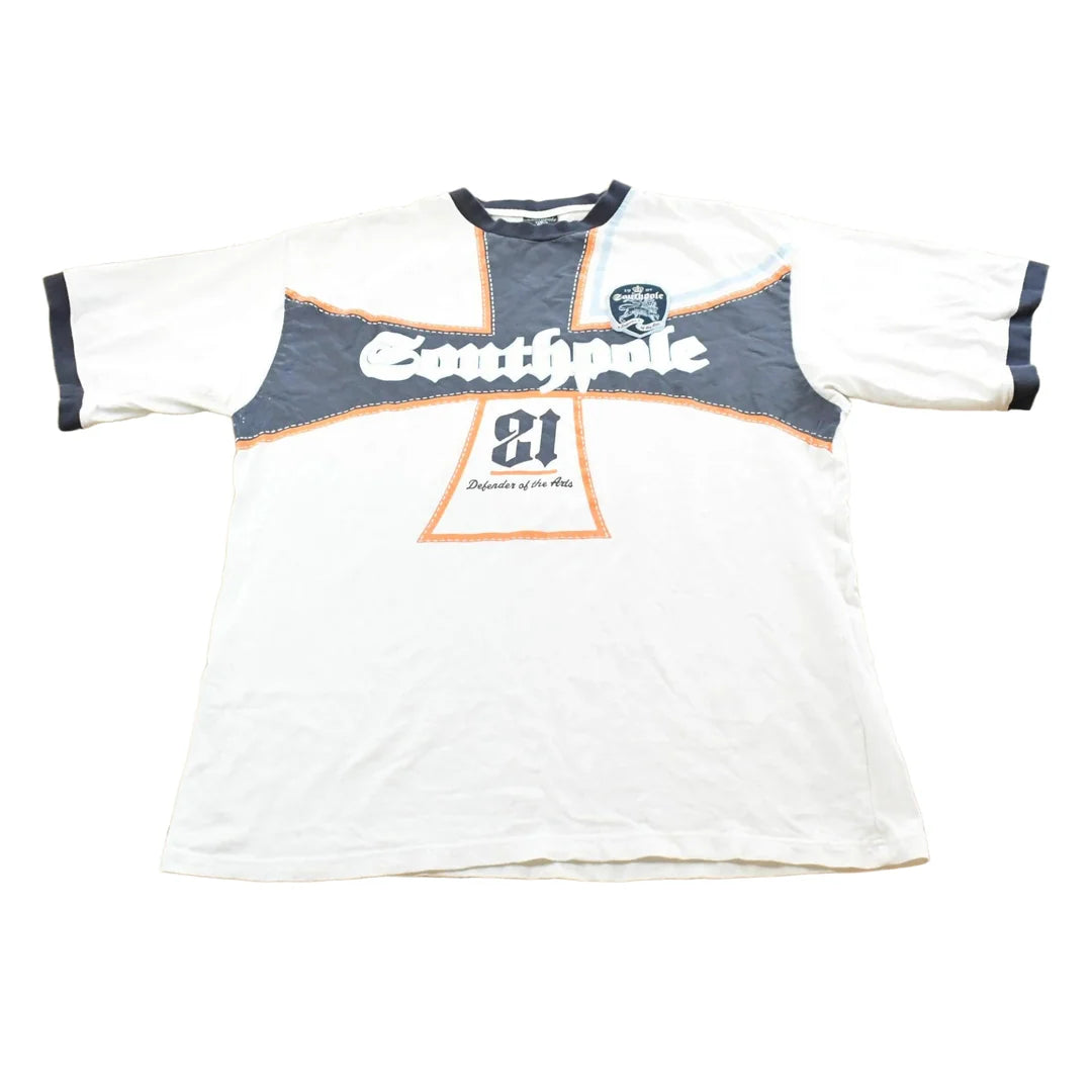 Vintage Y2K Southpole Graphic Ringer T-Shirt Mens XL from propervintagecanada