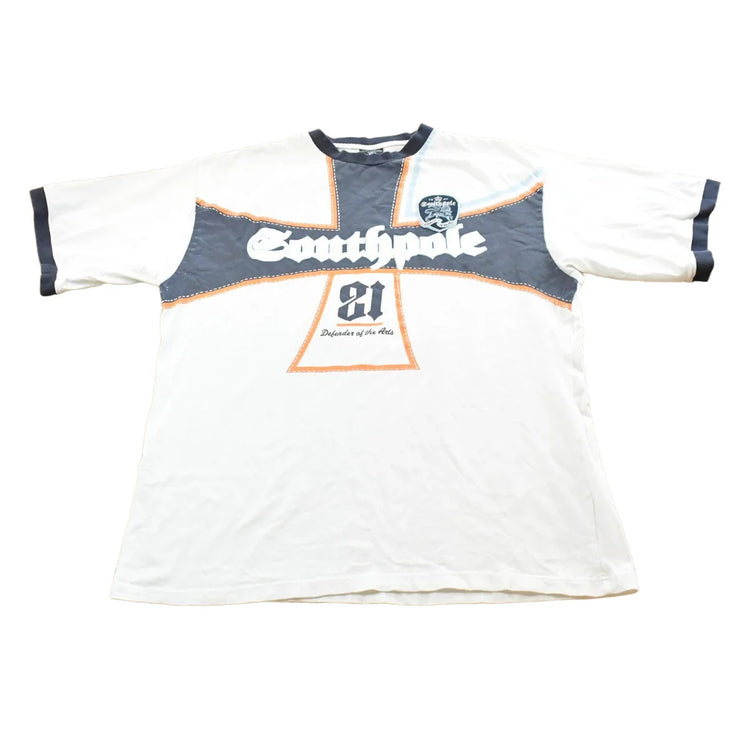 Vintage Y2K Southpole Graphic Ringer T-Shirt Mens XL from propervintagecanada