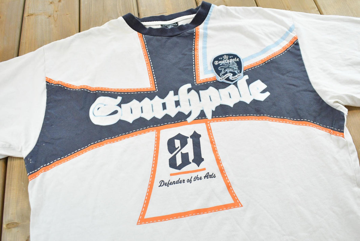 Vintage Y2K Southpole Graphic Ringer T-Shirt Mens XL from propervintagecanada