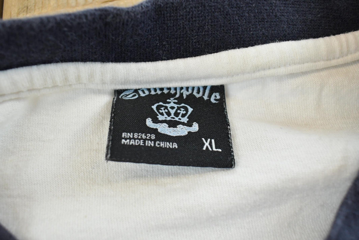 Vintage Y2K Southpole Graphic Ringer T-Shirt Mens XL from propervintagecanada
