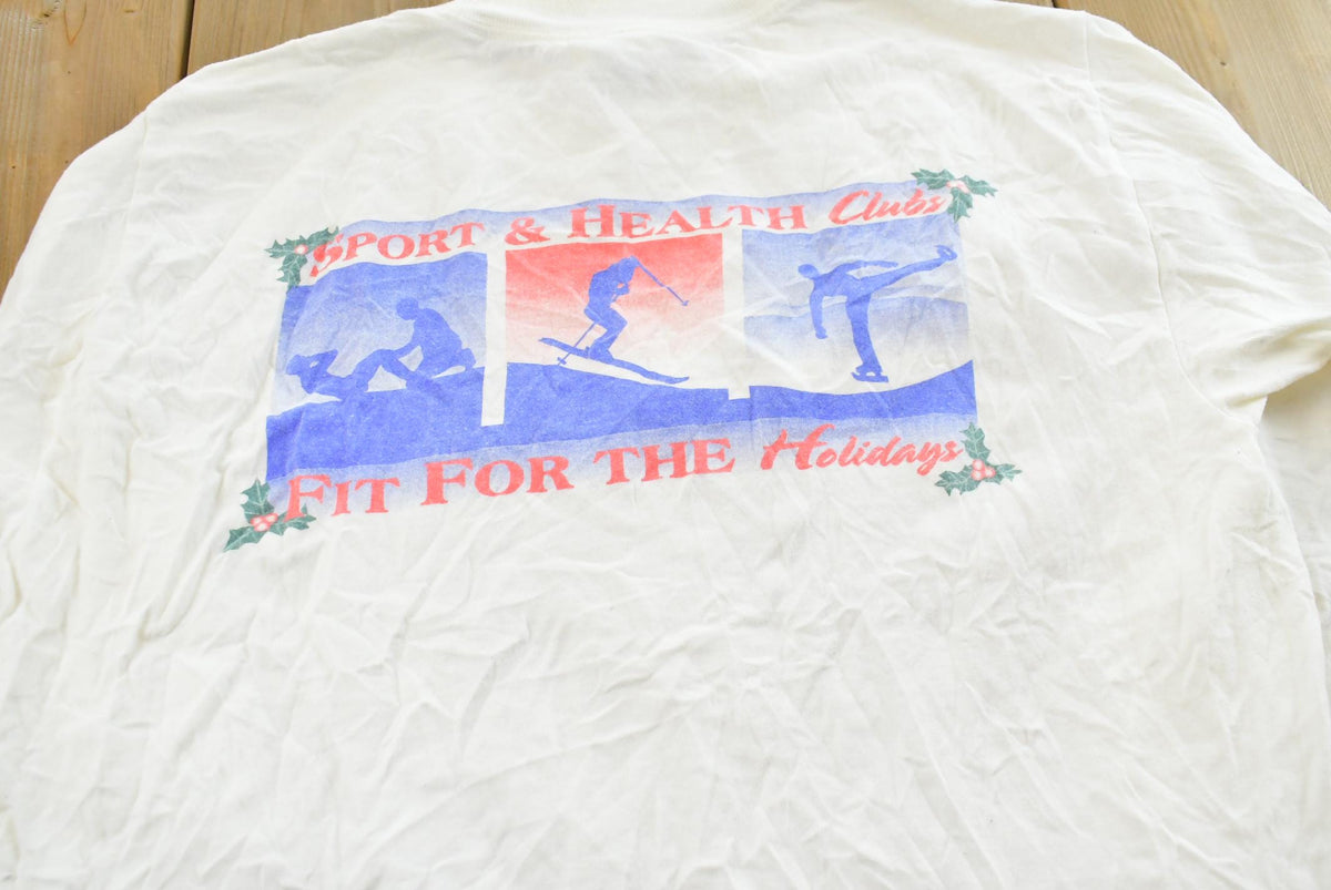 Vintage Y2K Sport & Health Clubs Long Sleeved T-Shirt Mens M from propervintagecanada