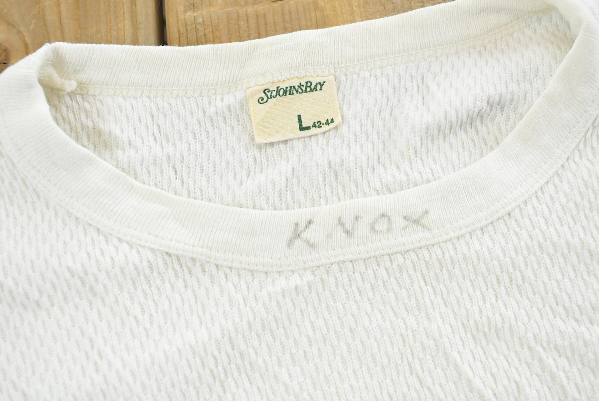 Vintage Y2K St Johns Bay Thermal Undershirt Men's S from propervintagecanada