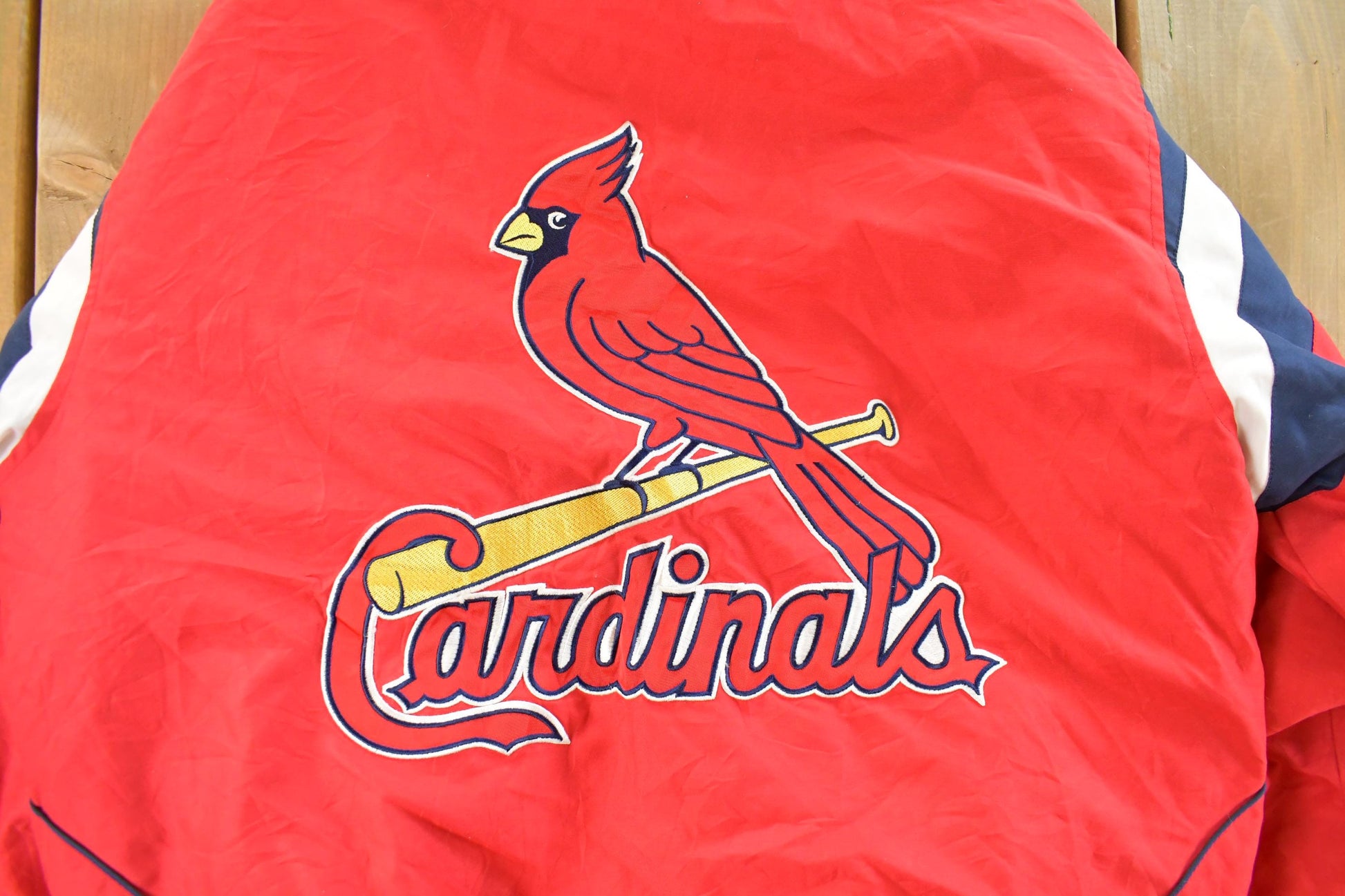 Vintage Y2K St. Louis Cardinals Reversible MLB GIII Carl Banks Bomber Jacket Men's M from propervintagecanada
