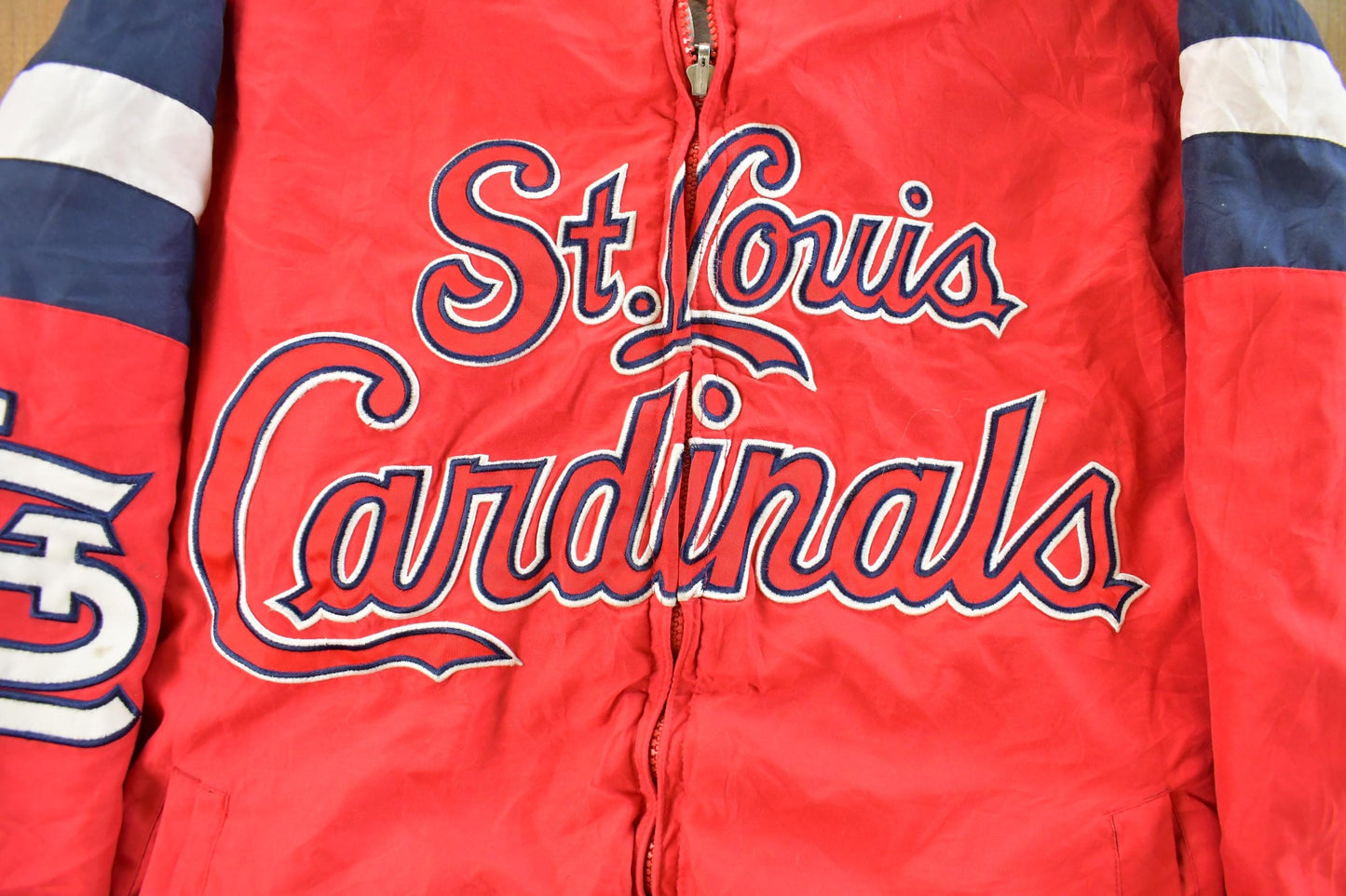 Vintage Y2K St. Louis Cardinals Reversible MLB GIII Carl Banks Bomber Jacket Men's M from propervintagecanada