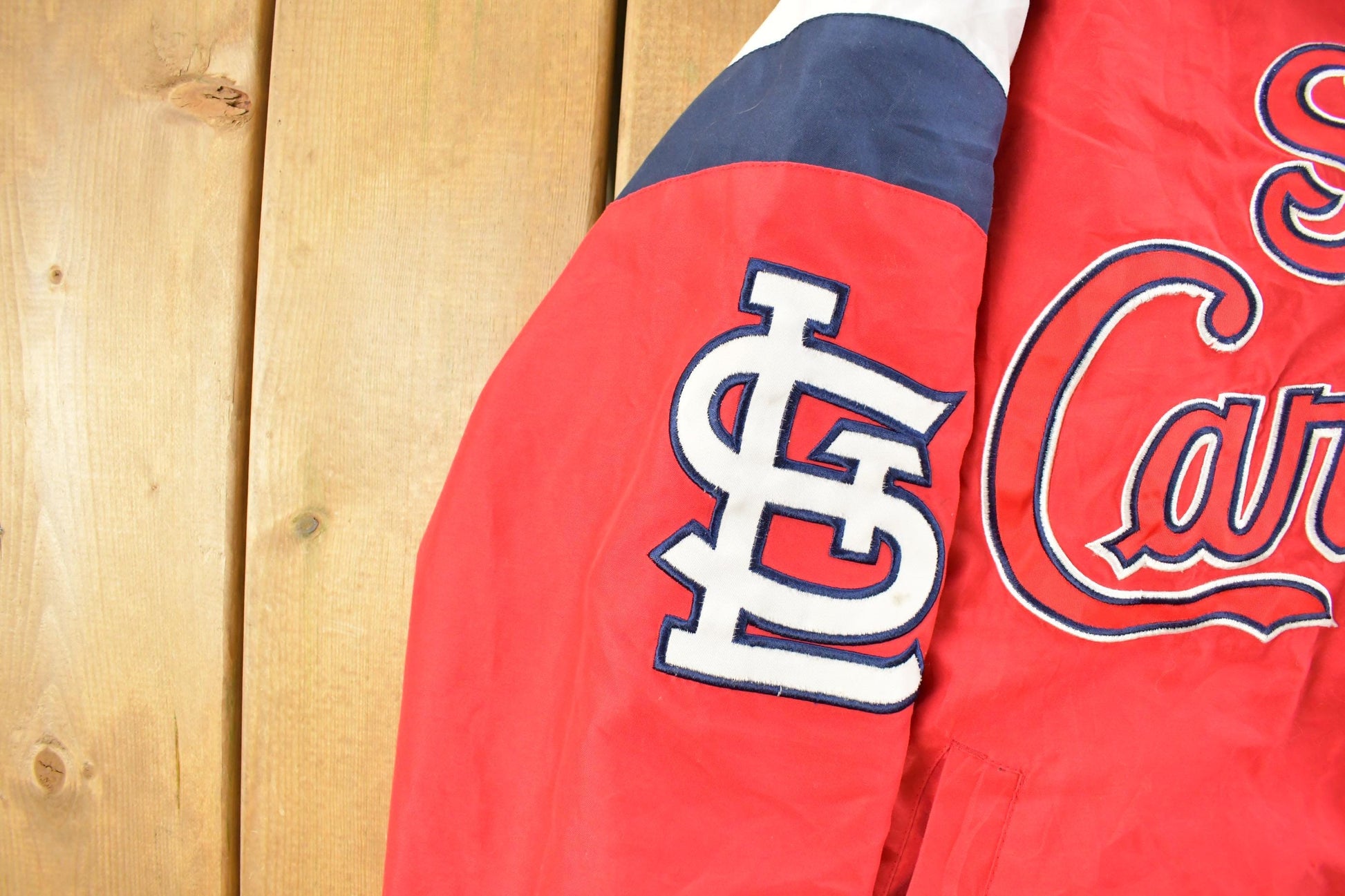 Vintage Y2K St. Louis Cardinals Reversible MLB GIII Carl Banks Bomber Jacket Men's M from propervintagecanada