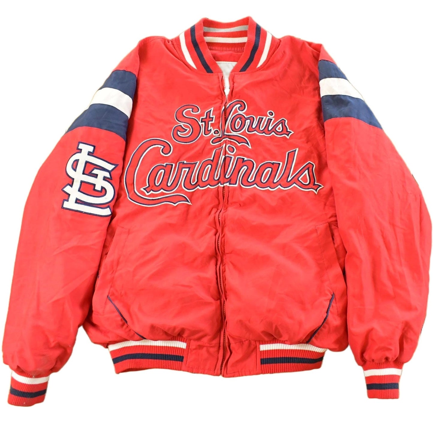 Vintage Y2K St. Louis Cardinals Reversible MLB GIII Carl Banks Bomber Jacket Men's M from propervintagecanada
