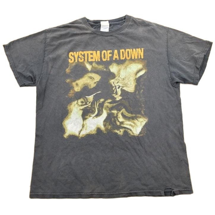 Vintage Y2K System Of A Down Graphic Band Tee Men's Large from propervintagecanada
